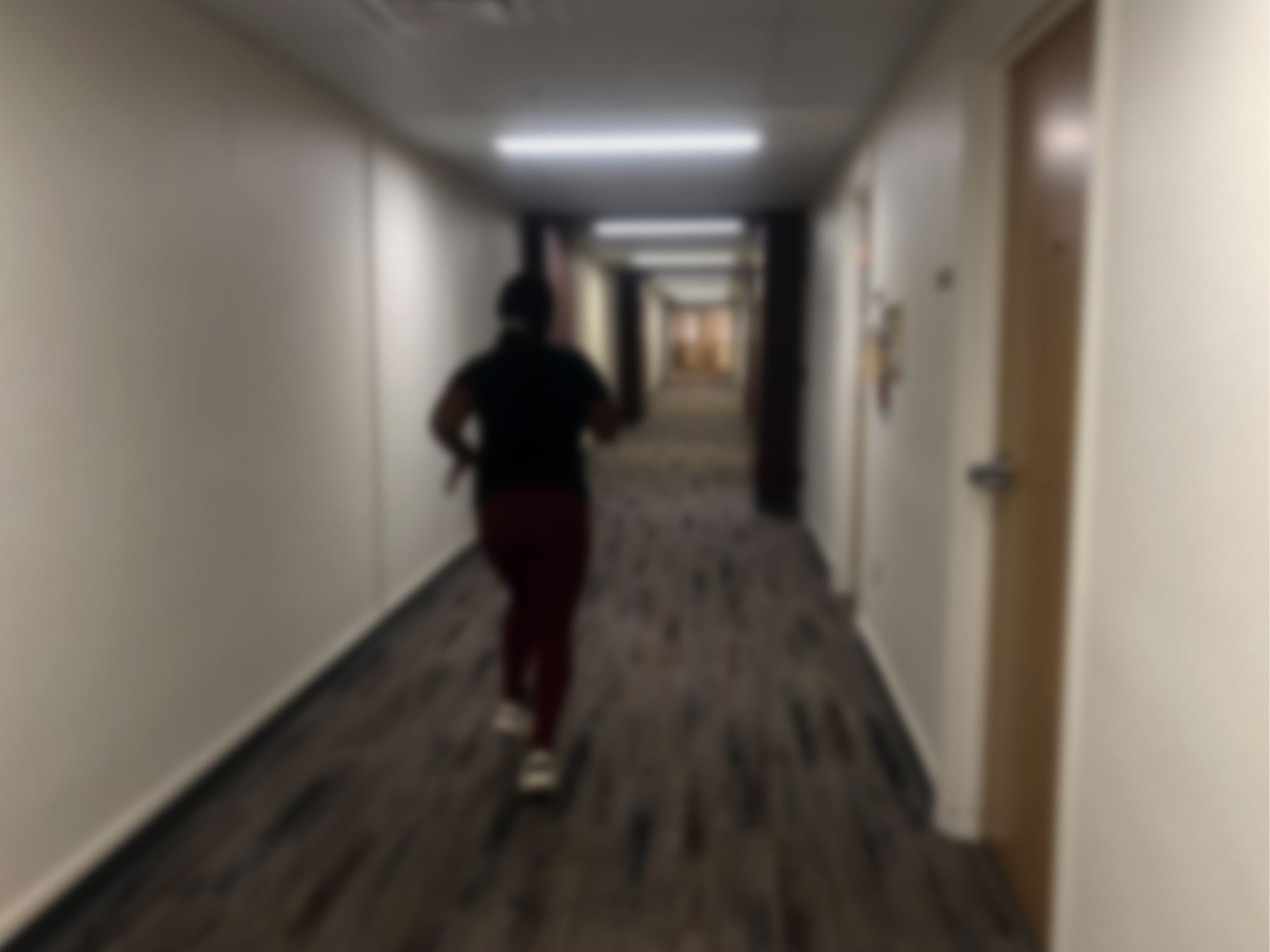 Brandi running around