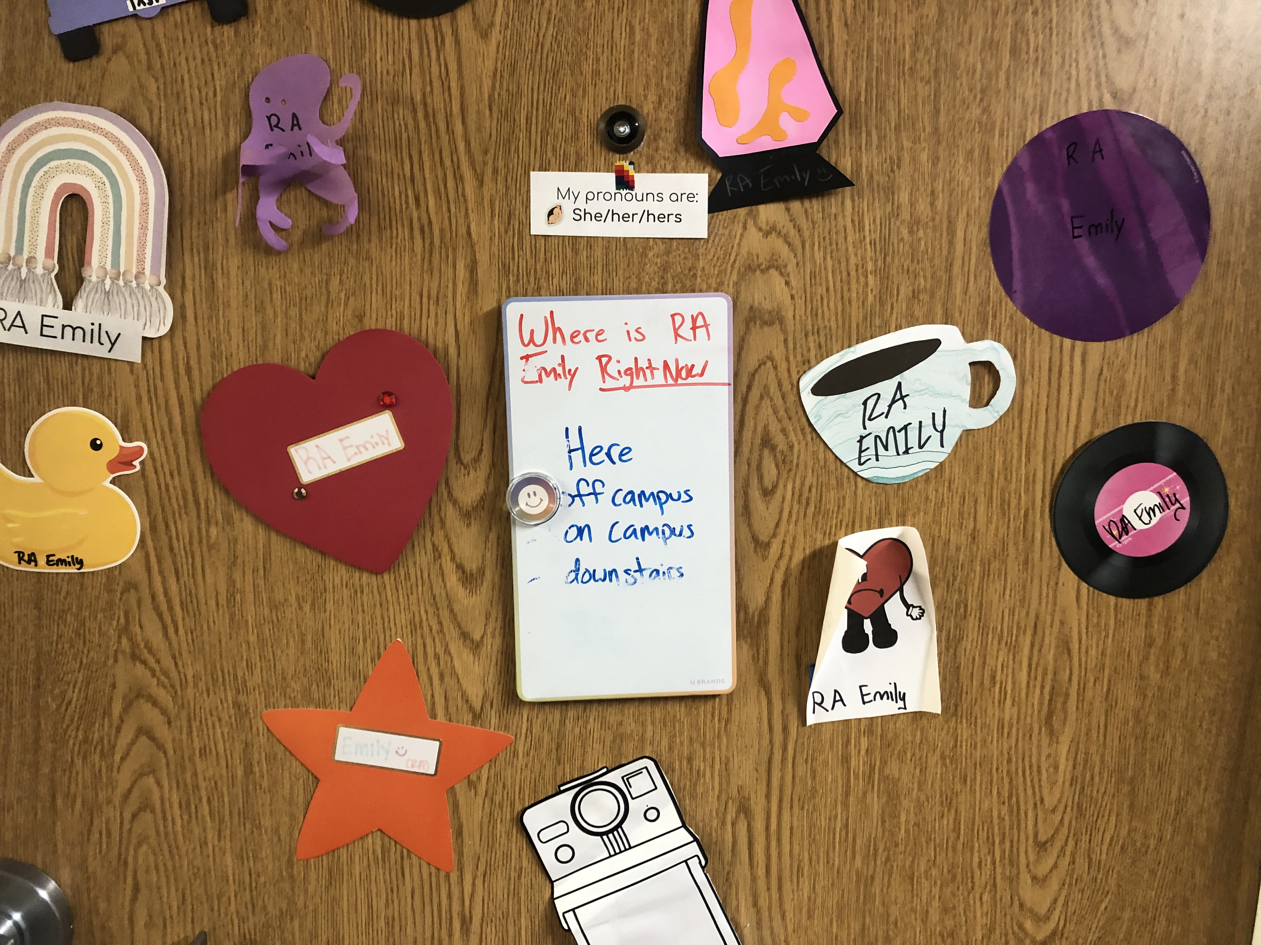 Emily's whiteboard and missing expo-marker