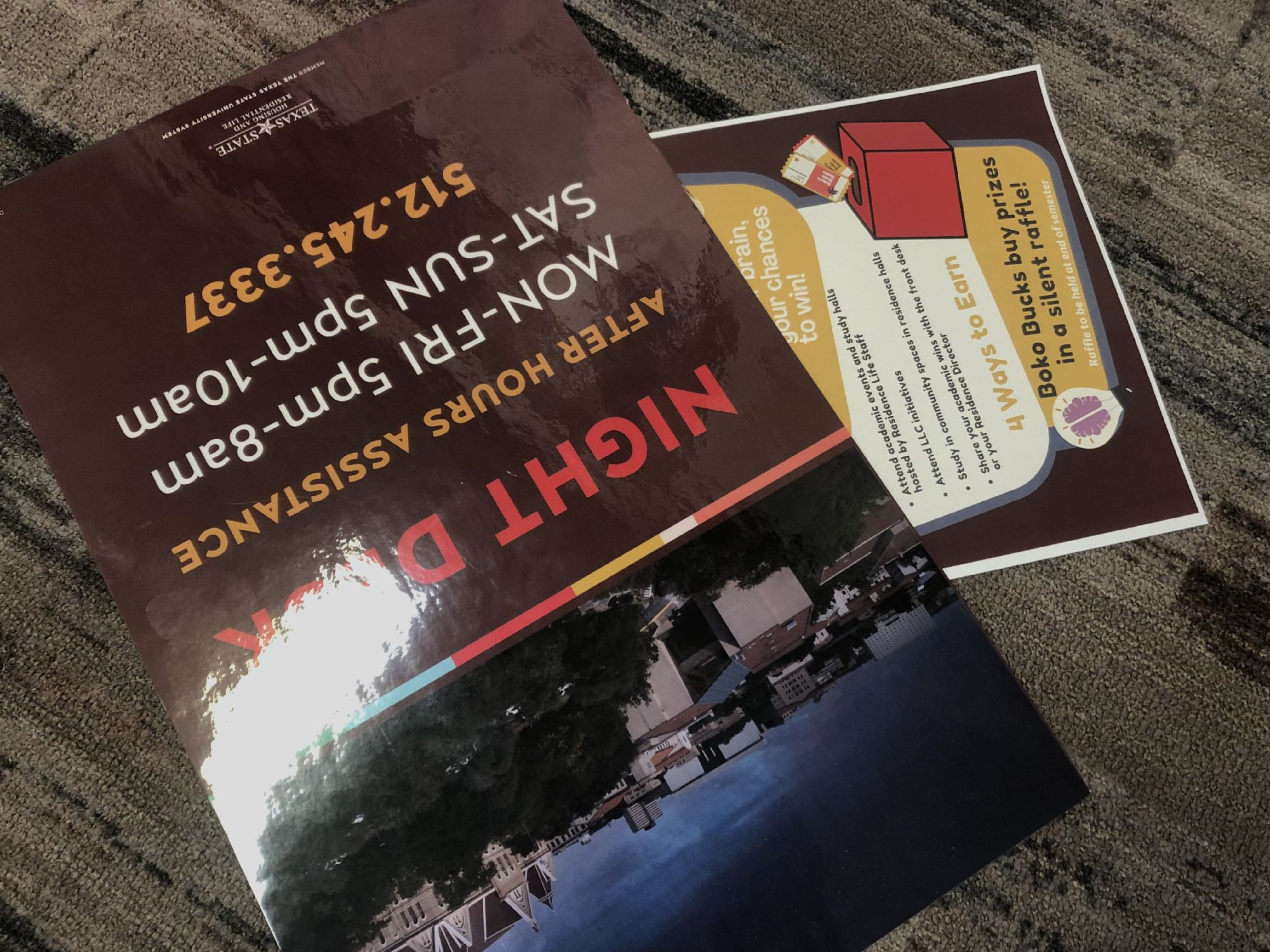 Some of the posters Zach didn't pick up