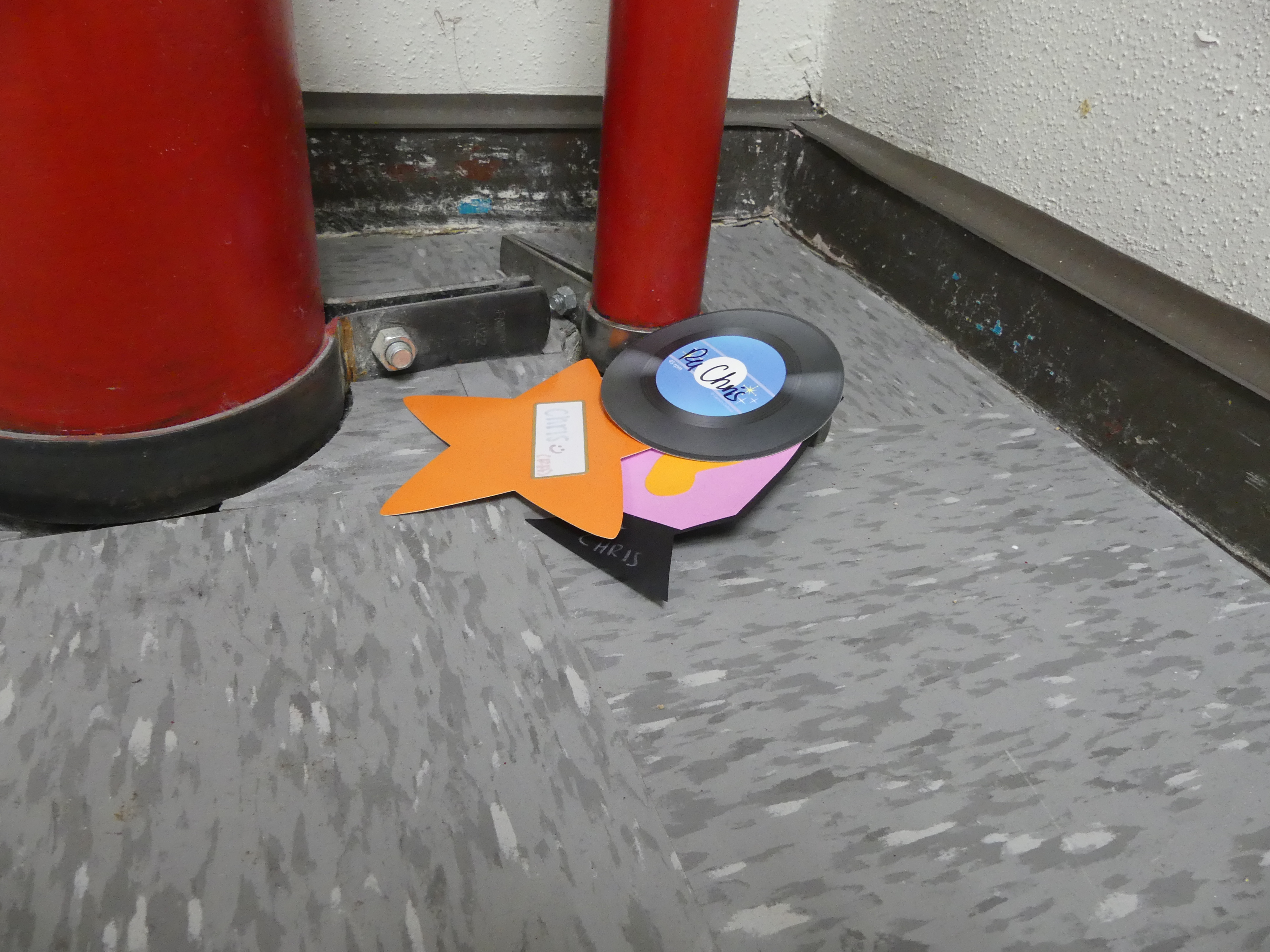 The missing door decs in the stairwell